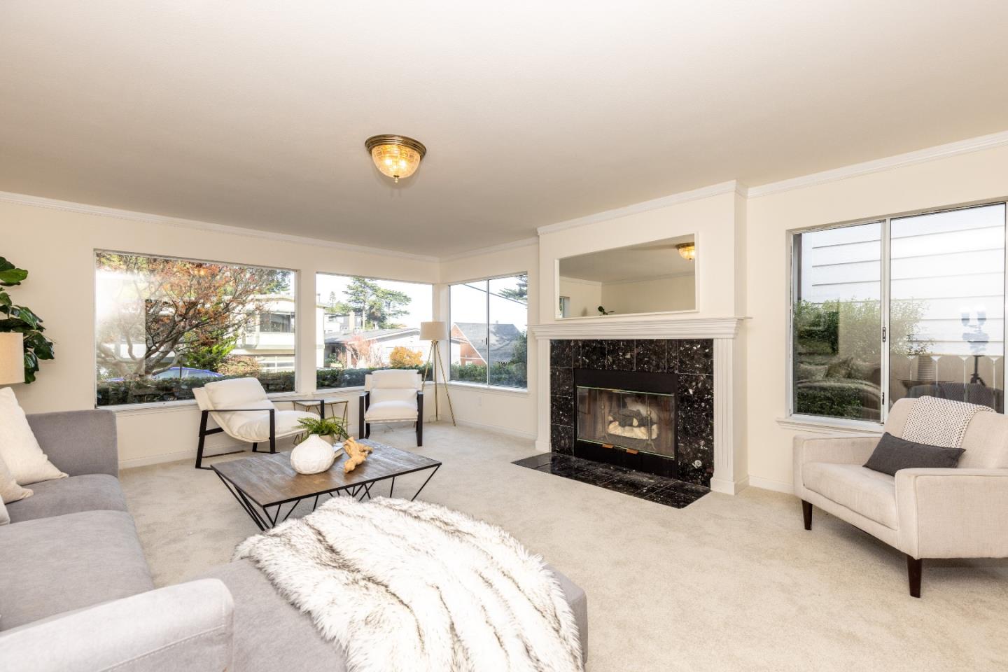 1415 Grand Avenue Pacifica, CA 94044 - Photo 8 of 47 a living room with furniture and a fireplace