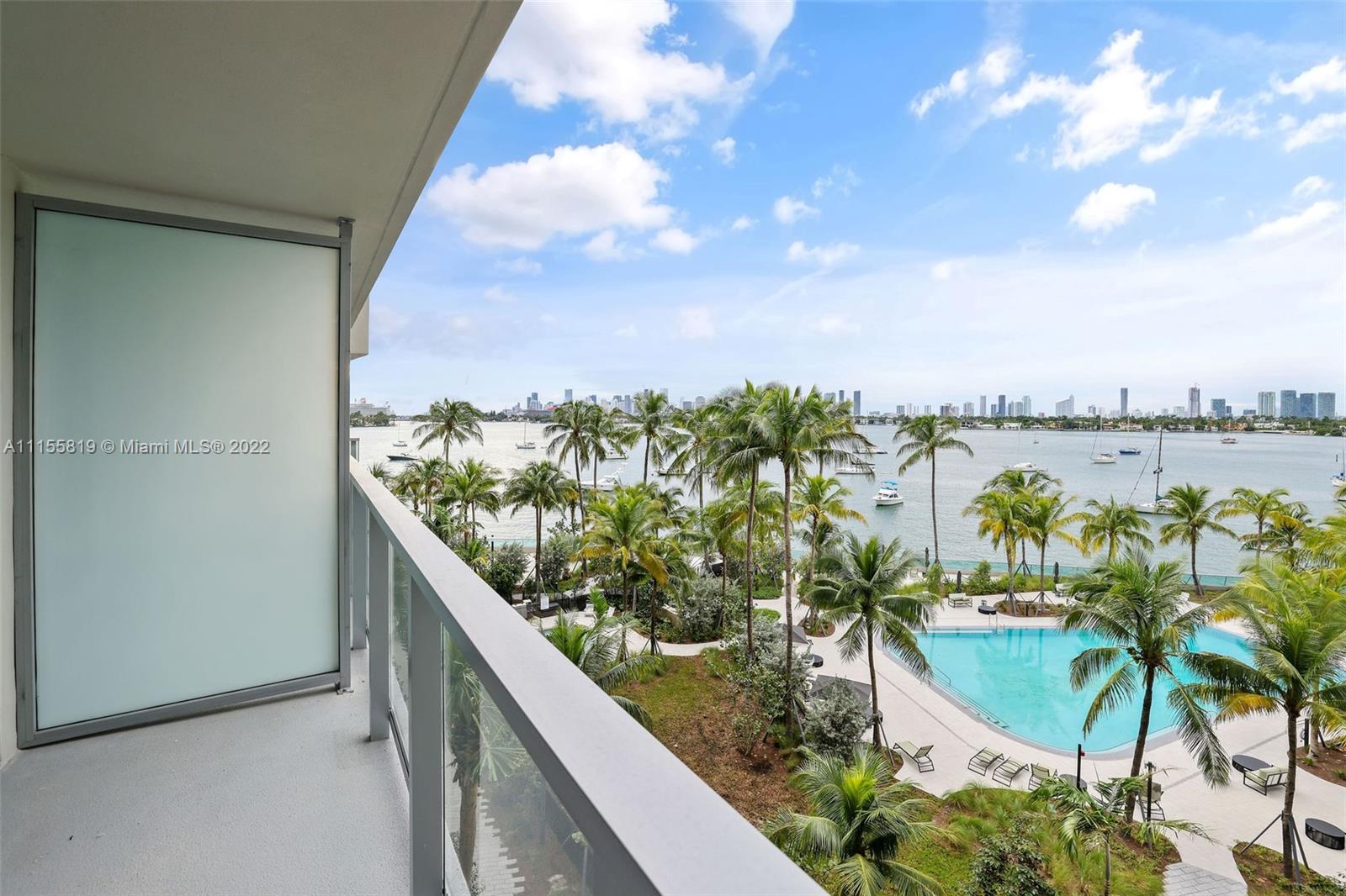 1504 Bay Road, Unit N1508 Miami Beach, FL 33139 - Photo 23 of 89 a view of a lake from a balcony