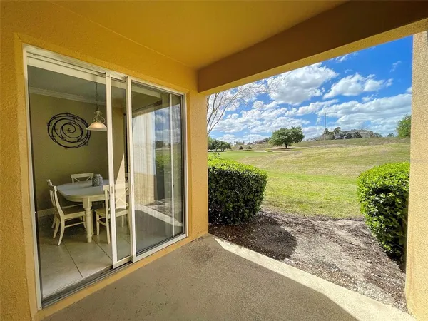 a view of a door and an outdoor space