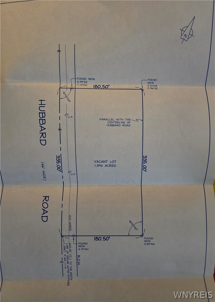 0 Hubbard Road East Aurora, NY 14052 - Photo 4 of 9 Survey Lot Lines deeded to middle of road.