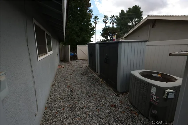 a backyard of a house