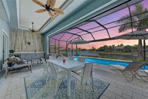 a outdoor view with a sitting space