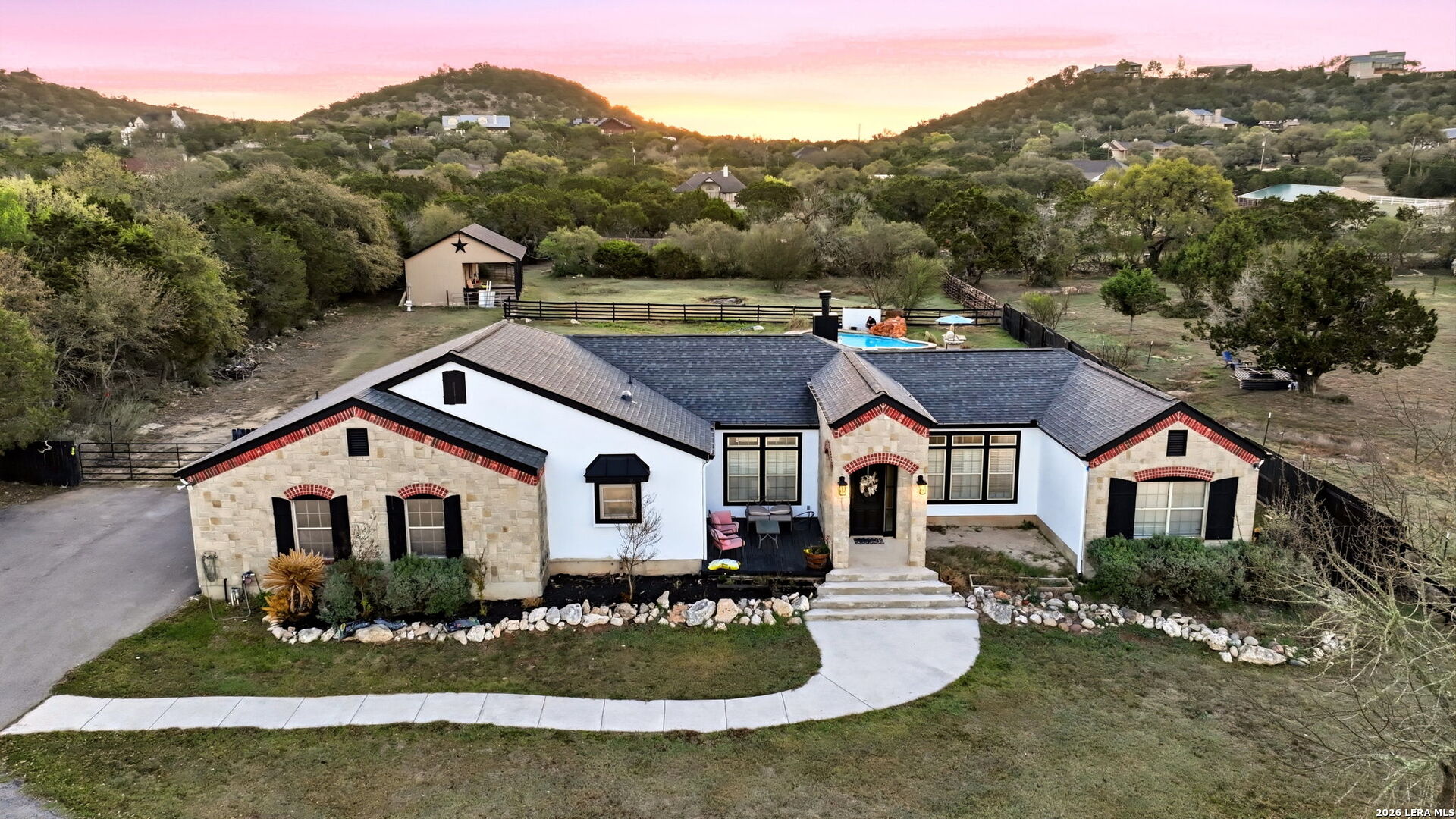 30870 Bridlegate Drive Bulverde, TX 78163 - Photo 35 of 44 a view of a house with a yard