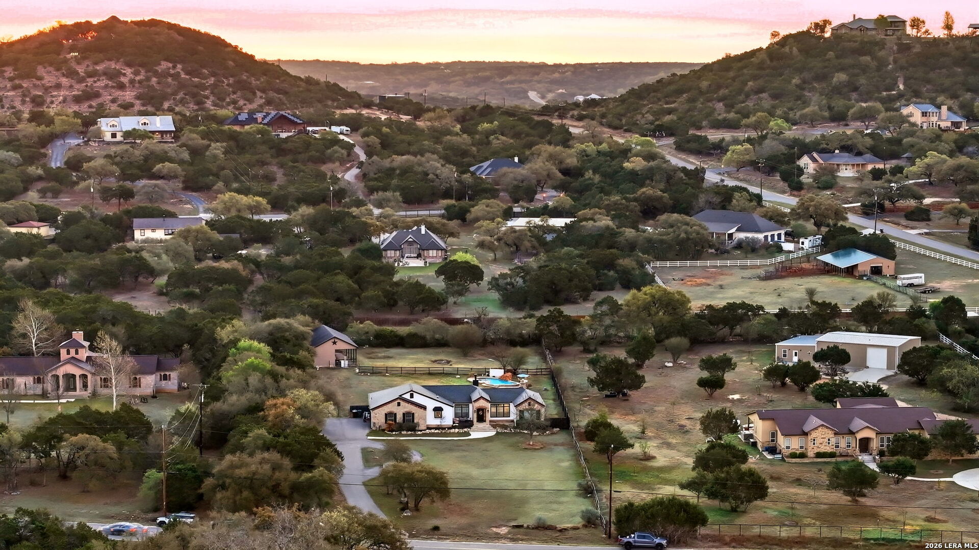 30870 Bridlegate Drive Bulverde, TX 78163 - Photo 40 of 44 an aerial view of a town with couple of houses