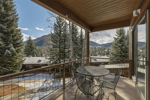 a view of balcony with furniture and outdoor space
