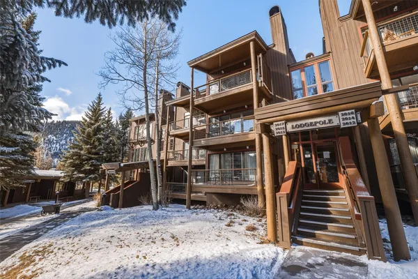 a view of a house with a large tree