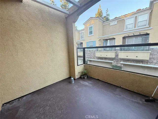 a view of a room with an empty space