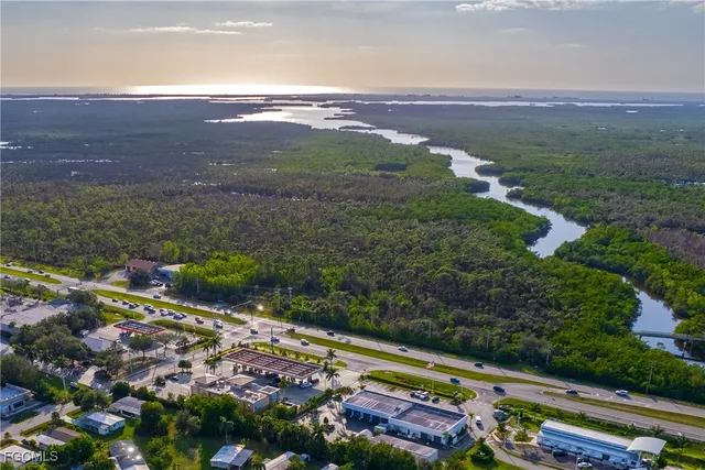a view of a city with an ocean