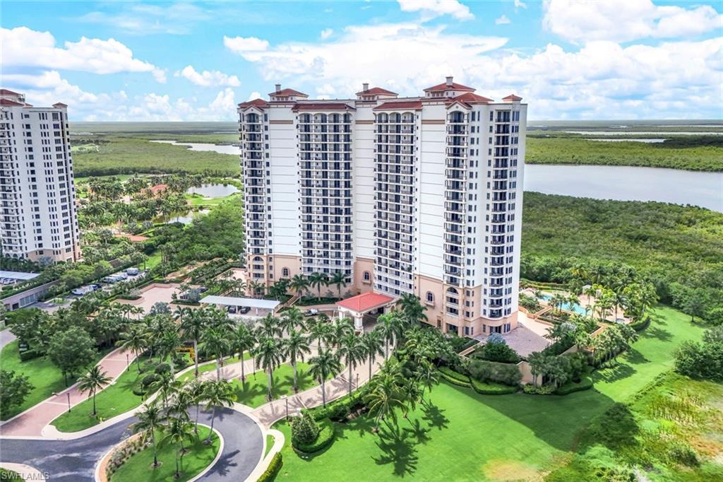 a view of a city with tall buildings