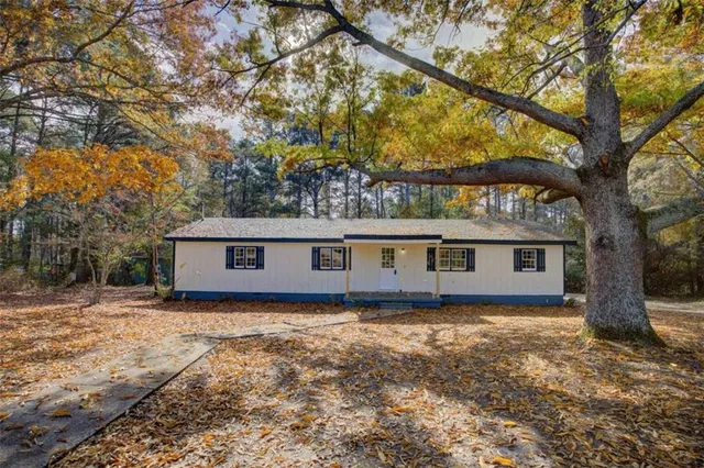 front view of house with a yard