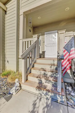 a view of a house with a street
