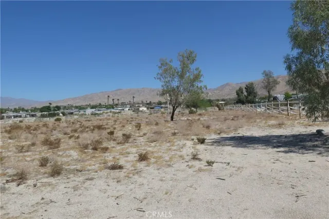 a view of dirt field
