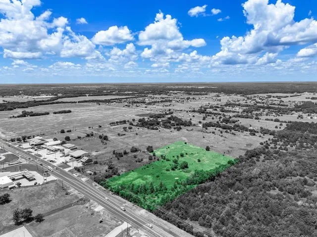 a view of a lake with a city view