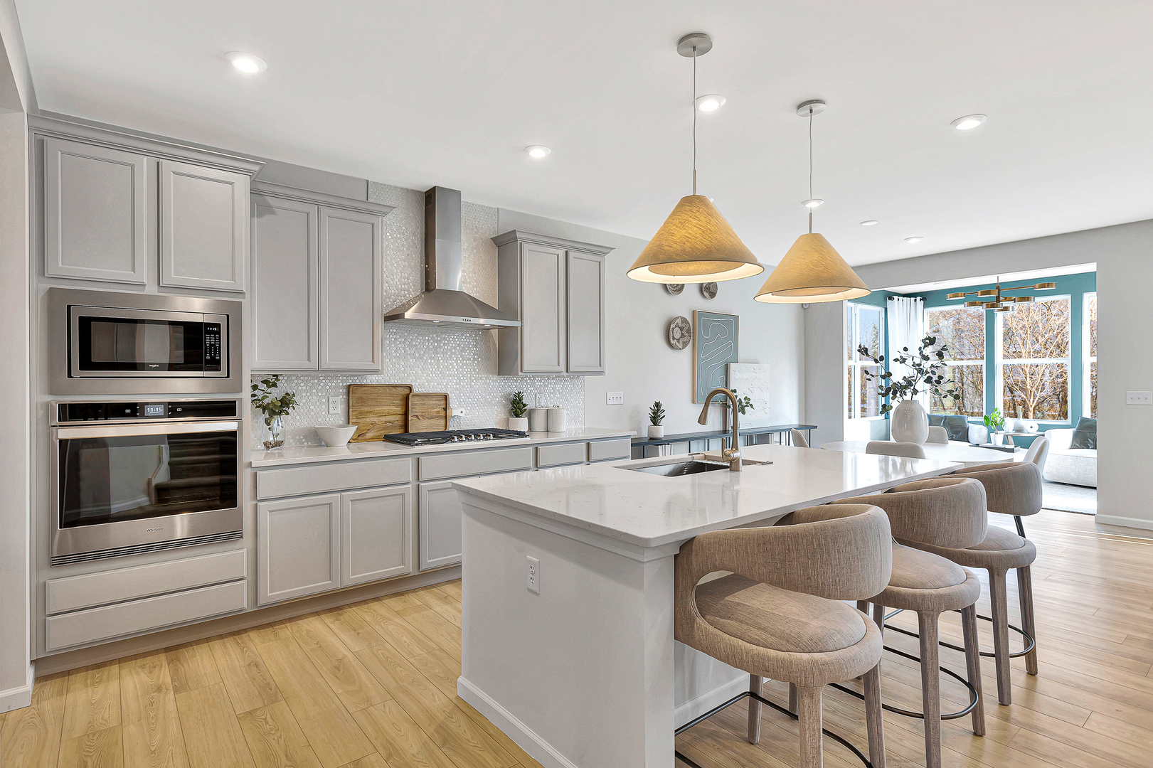337 Popeck Course Batavia, IL 60510 - Photo 4 of 20 a kitchen with stainless steel appliances granite countertop a stove a sink and a refrigerator