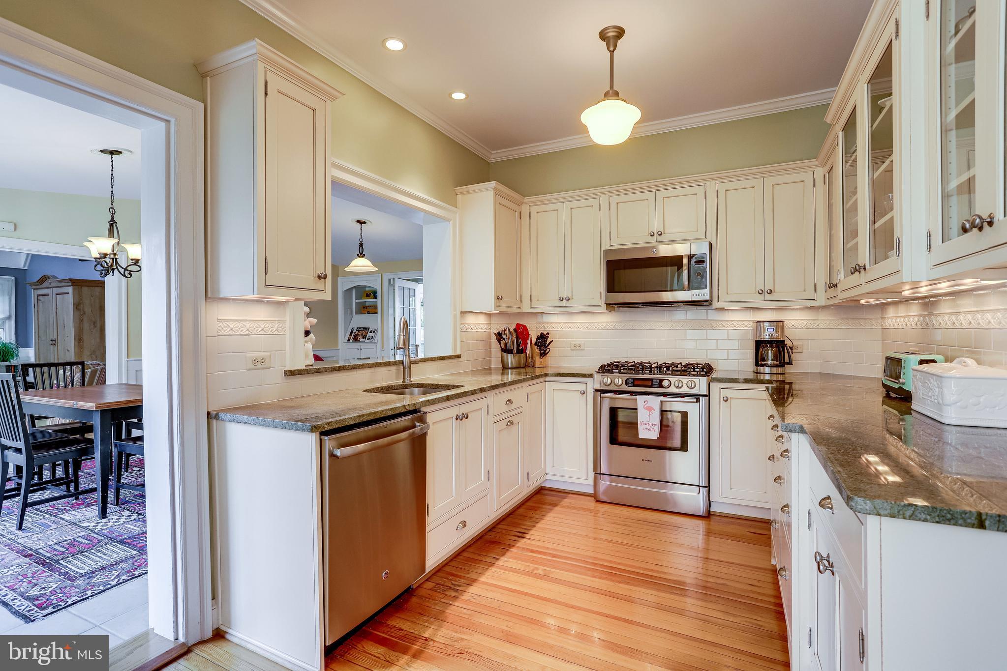 4924 Little Falls Road Arlington, VA 22207 - Photo 19 of 55 Spacious Kitchen Opens to Family Room