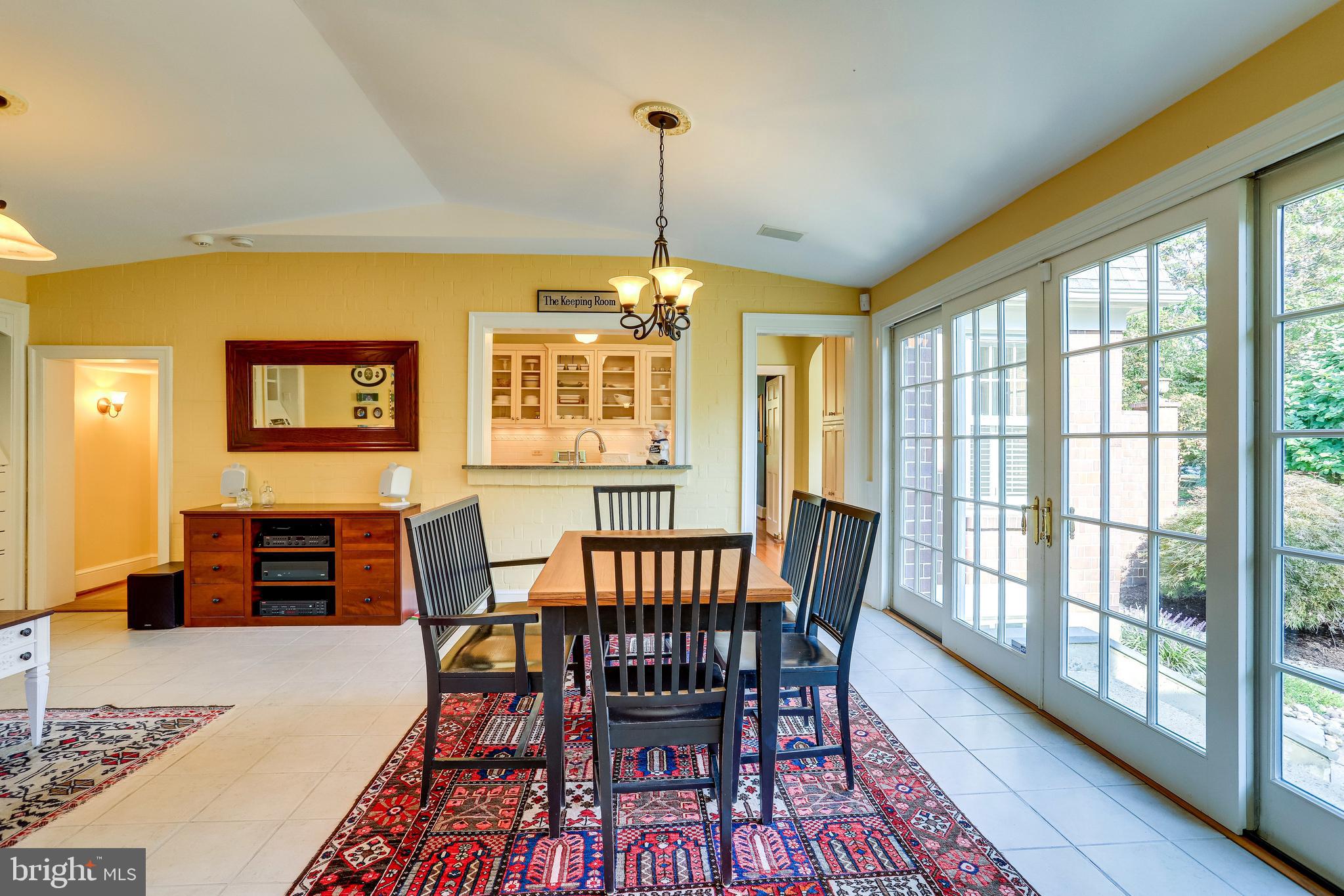 4924 Little Falls Road Arlington, VA 22207 - Photo 20 of 55 Sliding Glass Doors to Patio and Landscaped Yard