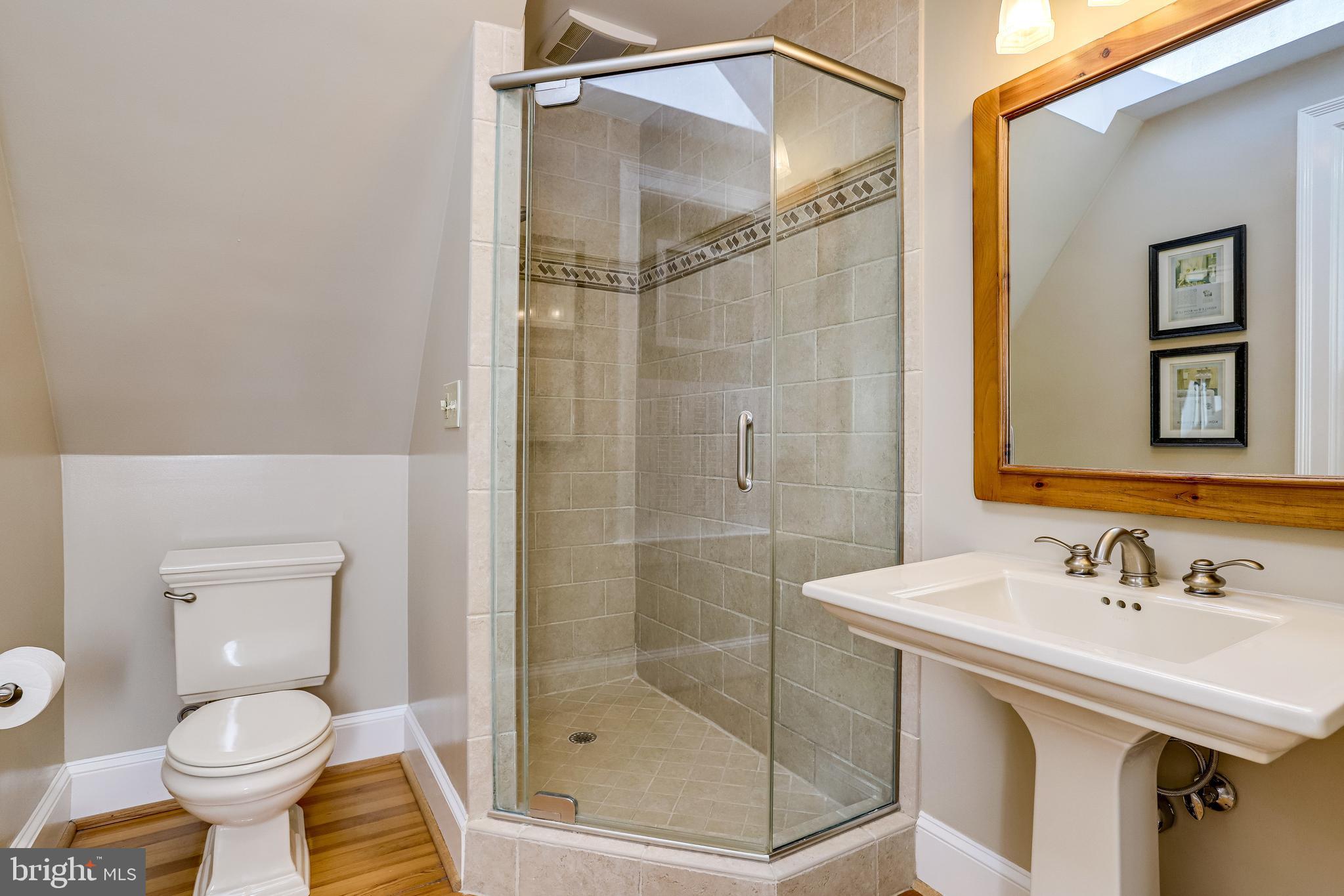 4924 Little Falls Road Arlington, VA 22207 - Photo 33 of 55 Primary Bath with Great Shower and Ample Space