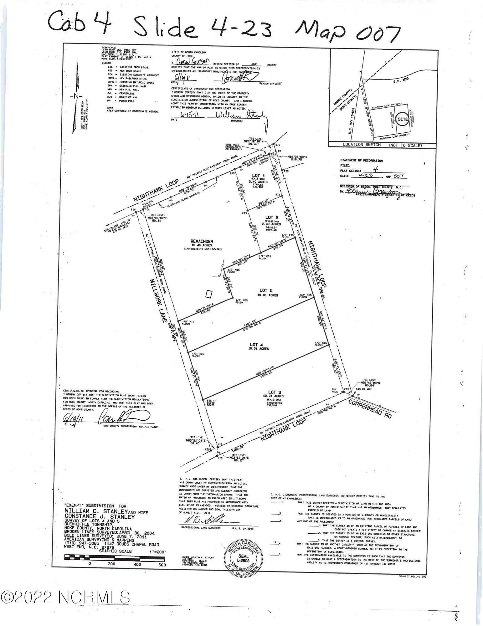 Lot 5 Nighthawk Loop Aberdeen, NC 28315 - Photo 2 of 2 nighthawkloopplatphoto