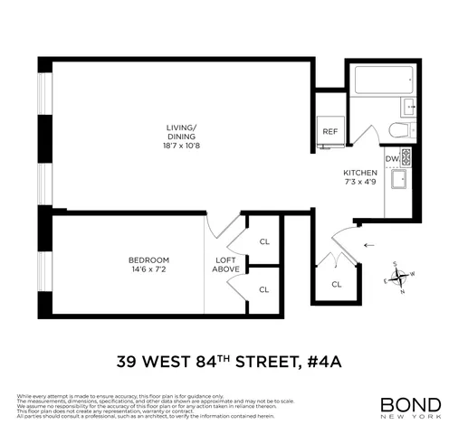$398,500 | 39 West 84th Street, Unit 4A | Upper West Side