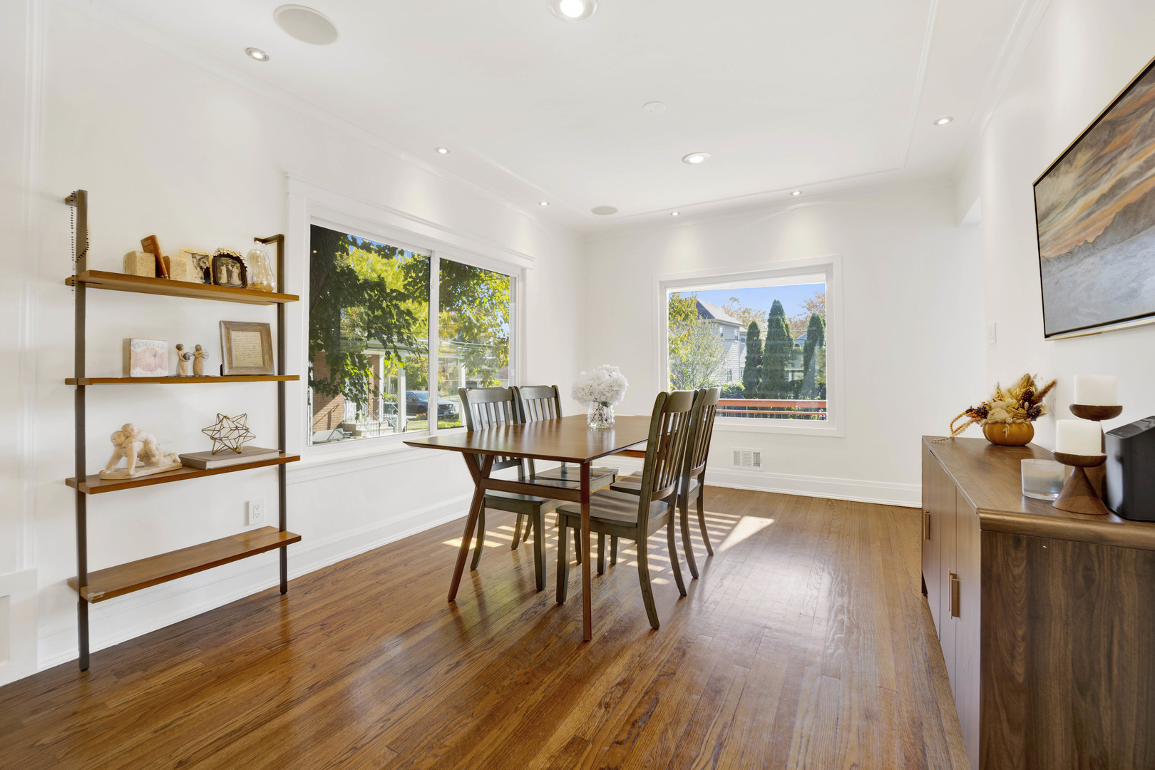261 Herrick Road Riverside, IL 60546 - Photo 5 of 32 a dining room with furniture window and wooden floor