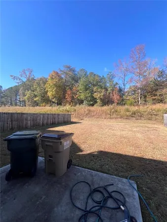 a view of a terrace with outdoor space