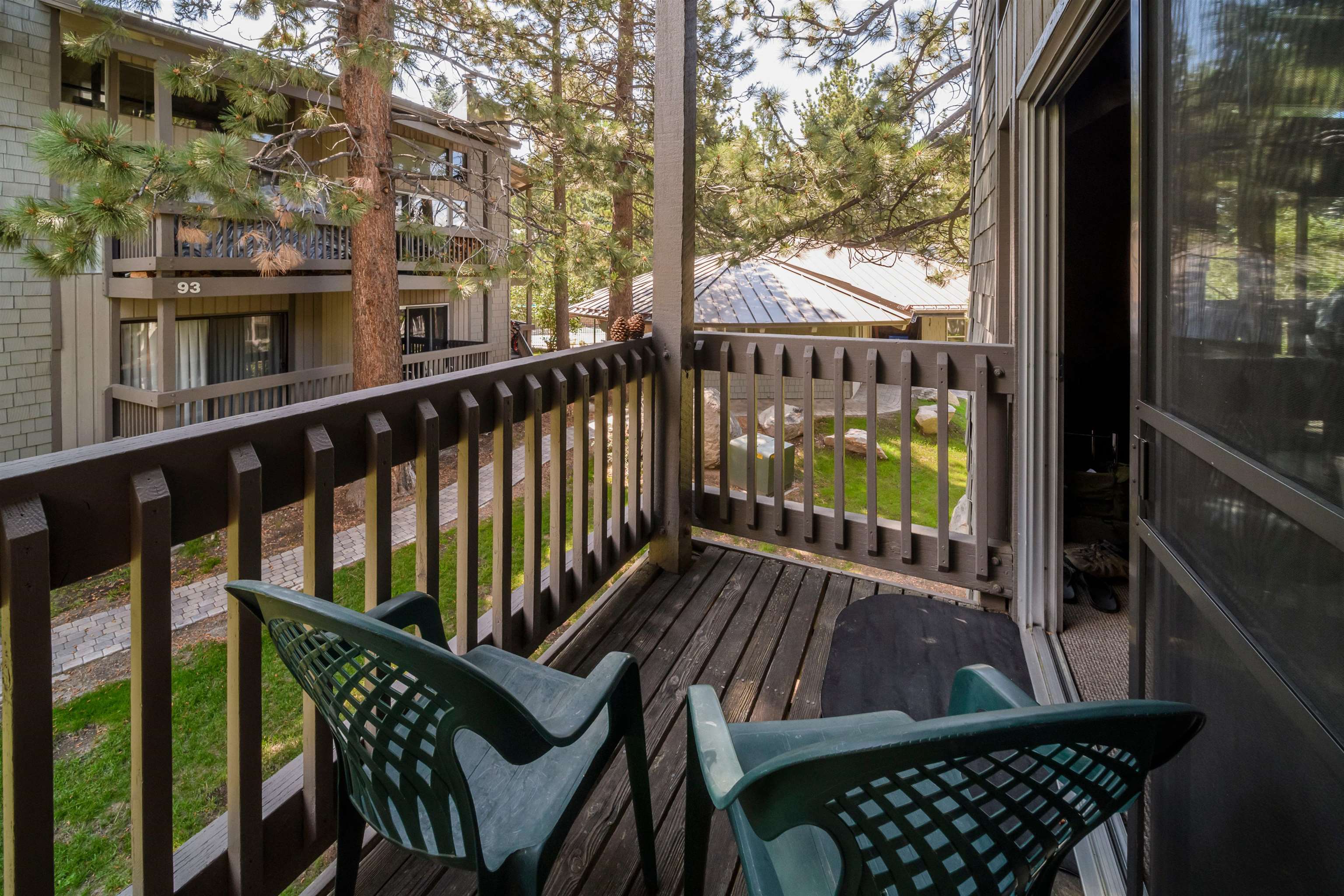 286 Old Mammoth Road, Unit 7 Mammoth Lakes, CA 93546 - Photo 25 of 31 a view of balcony with wooden floor