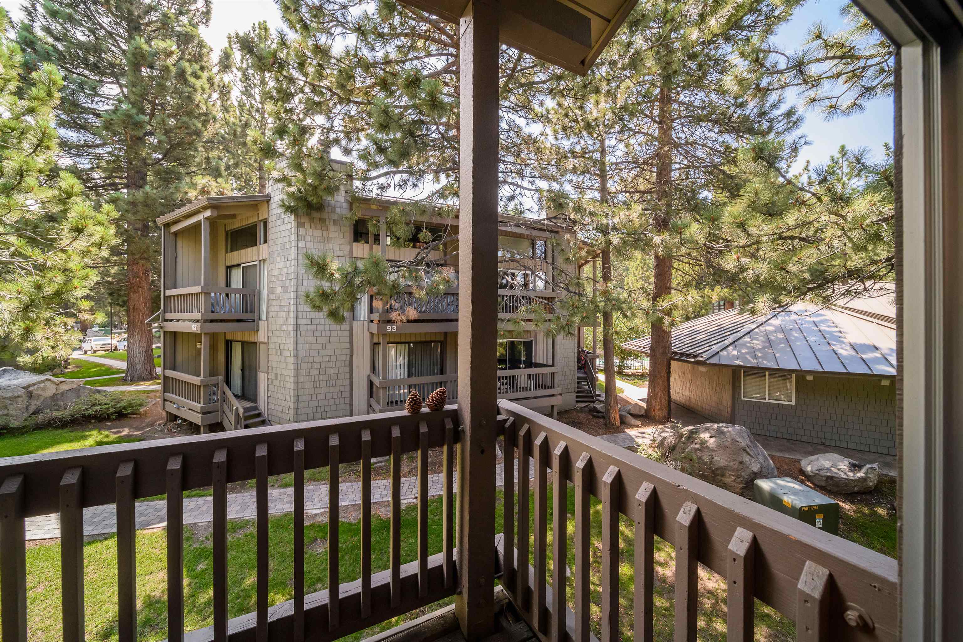 286 Old Mammoth Road, Unit 7 Mammoth Lakes, CA 93546 - Photo 26 of 31 a view of a street from a balcony