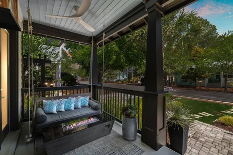 an aerial view of multiple house