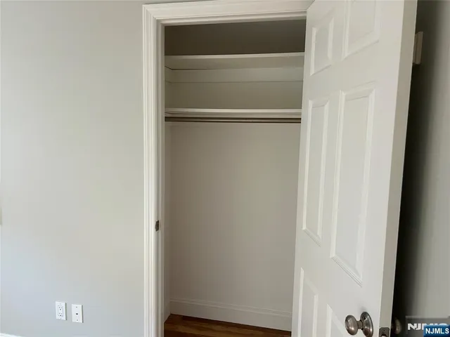 a close view of closet