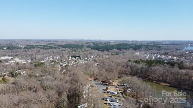 a view of a lake with mountains in the background