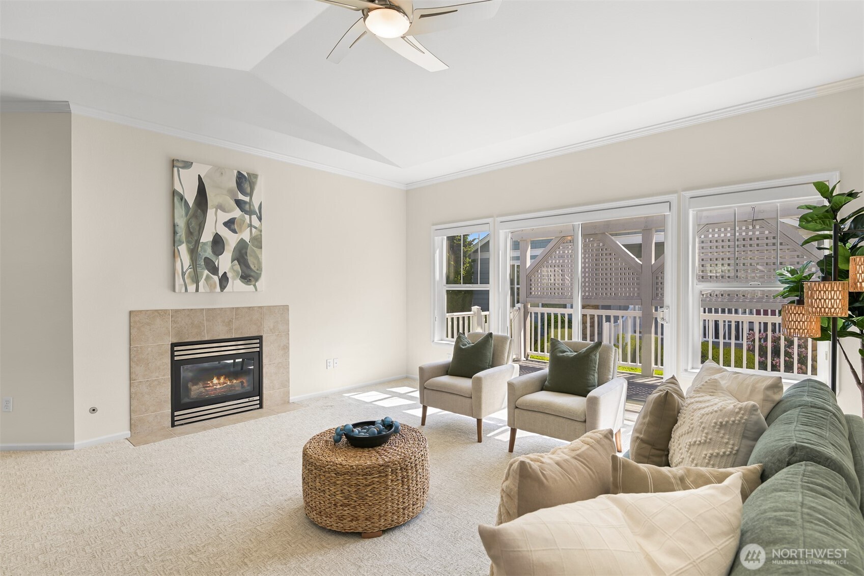500 Fieldstone Loop, Unit 14 Lynden, WA 98264 - Photo 7 of 25 a living room with furniture and a fireplace
