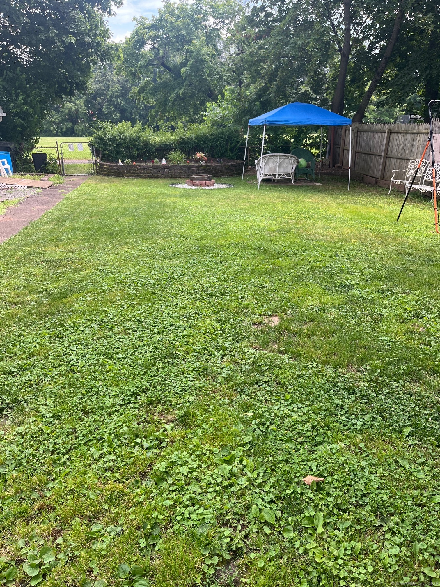 43 North Pearl Street Meriden, CT 06450 - Photo 3 of 20 a view of a yard with a bench and trees