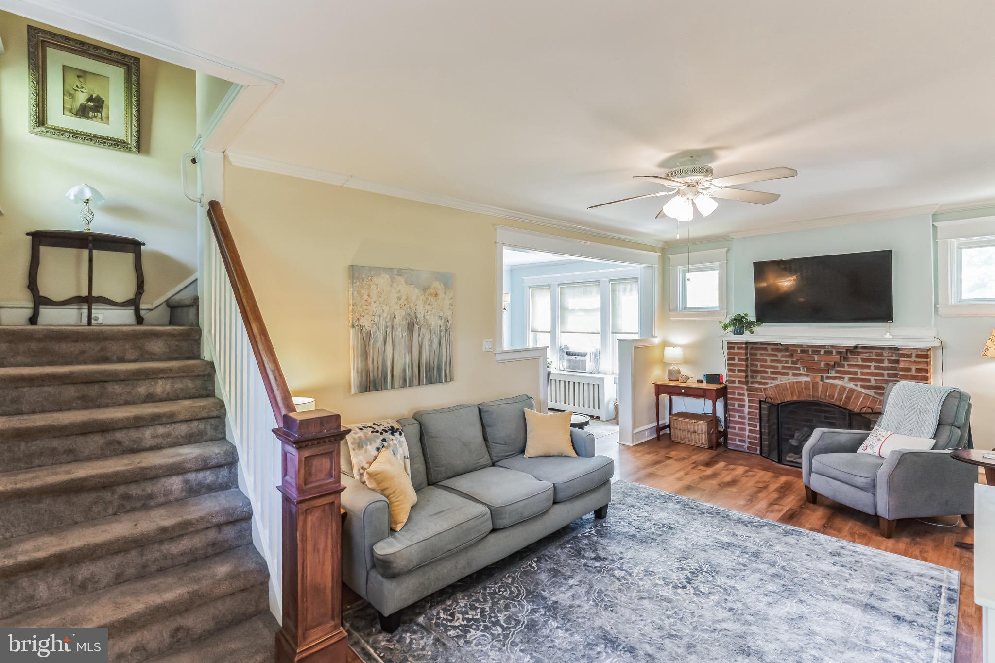 25 Ridley Avenue Aldan, PA 19018 - Photo 20 of 37 Staircase from LR to bedrooms