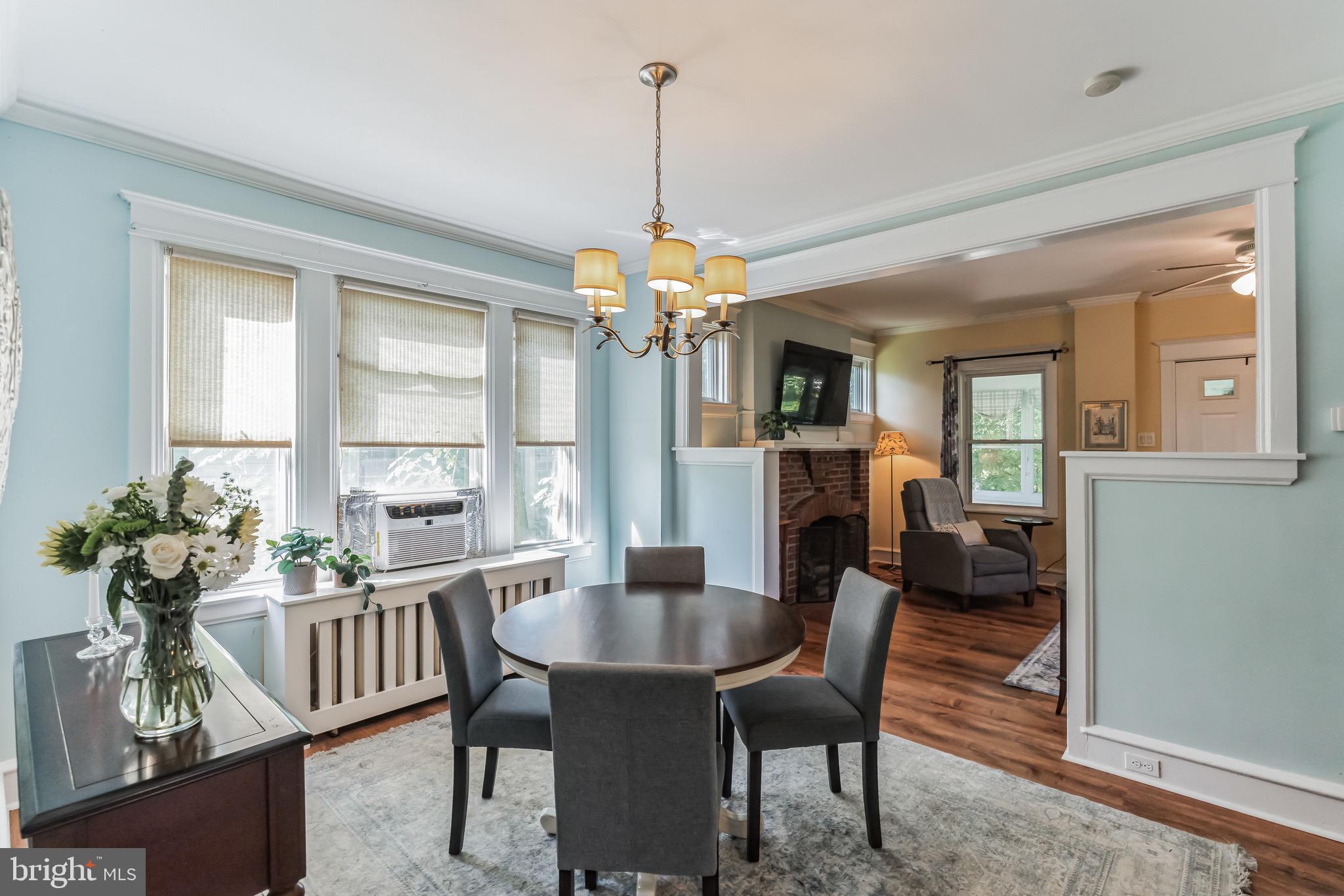 25 Ridley Avenue Aldan, PA 19018 - Photo 8 of 37 Dining Room with custom radiator cover.