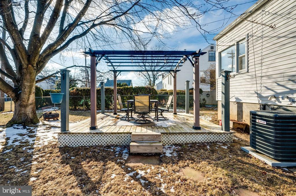 504 Harding Avenue Reading, PA 19607 - Photo 45 of 45 a view of a patio with table and chairs under an umbrella