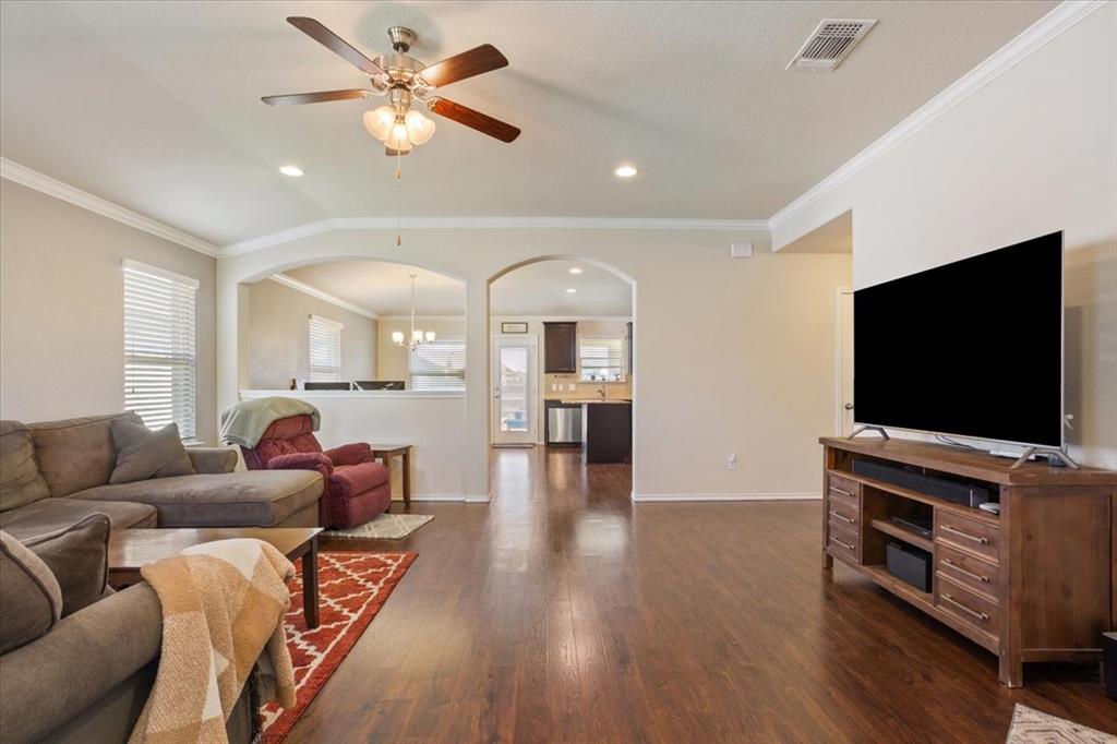 5308 Tama Drive Waco, TX 76708 - Photo 8 of 29 a living room with furniture and a flat screen tv