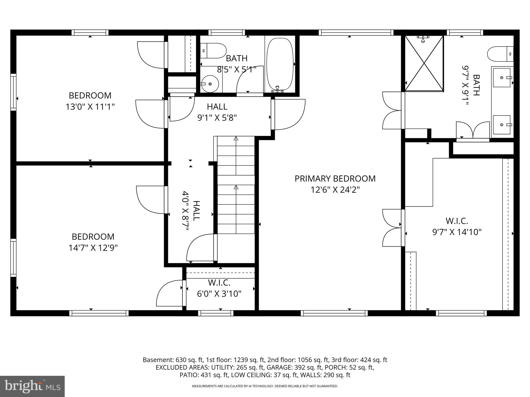 5700 Greenleaf Road Baltimore, MD 21210 - Photo 40 of 42 Second floor floorplan