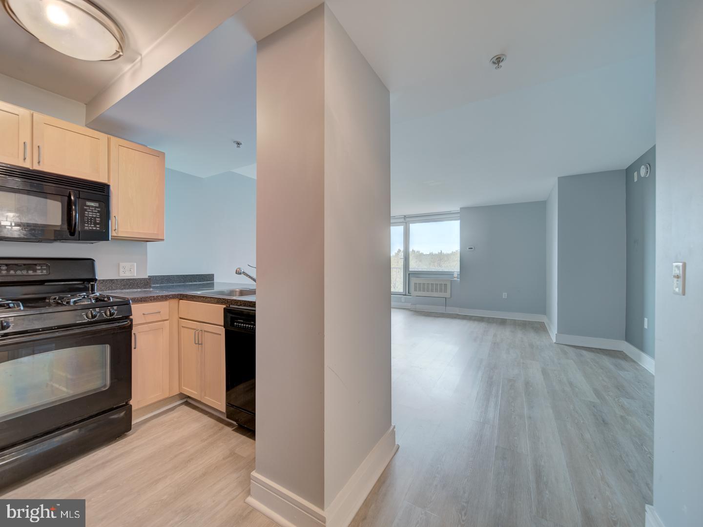 800 4th Street Southwest, Unit N703 Washington, DC 20024 - Photo 12 of 25 a kitchen with a stove and a microwave