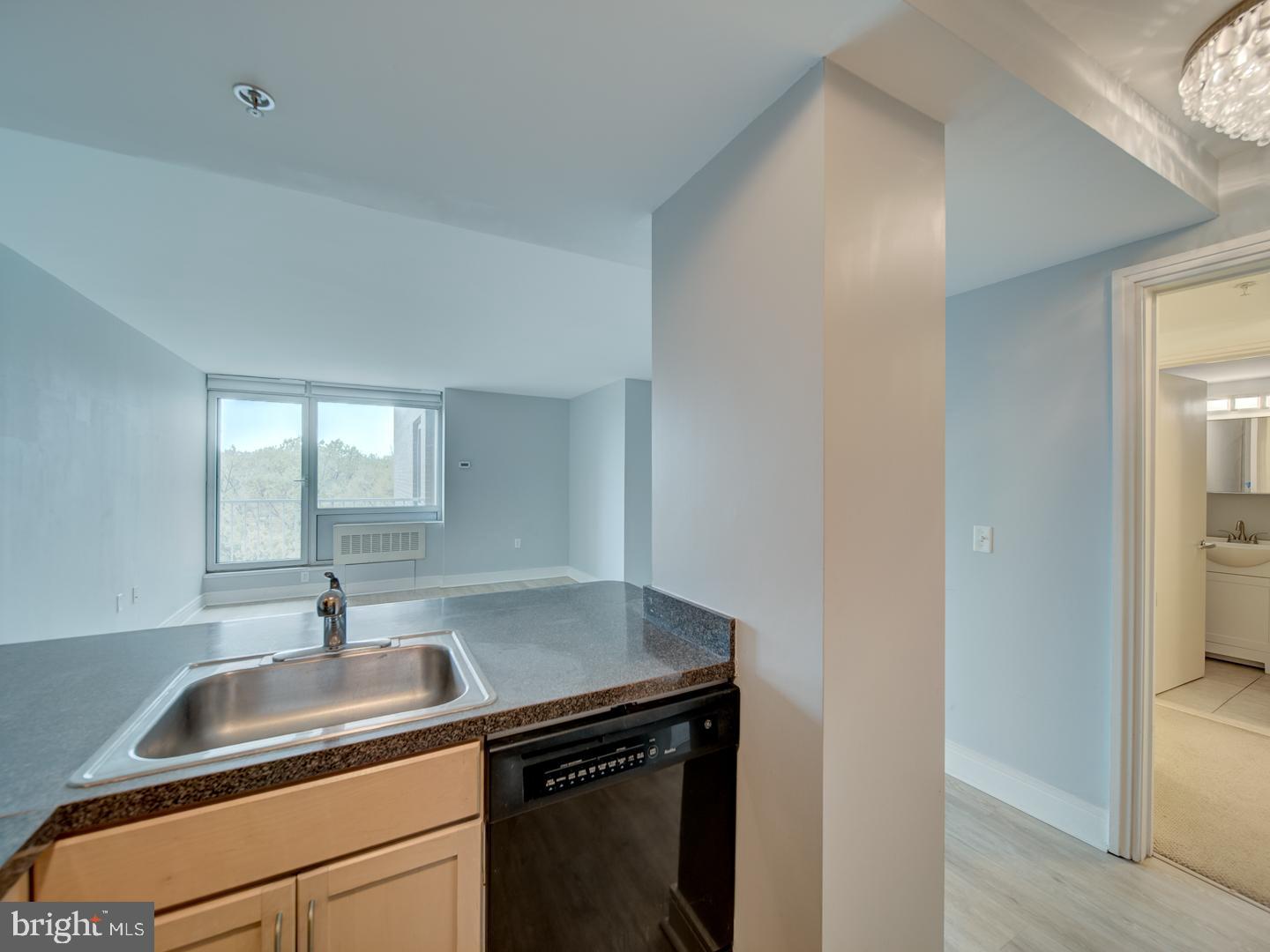 800 4th Street Southwest, Unit N703 Washington, DC 20024 - Photo 16 of 25 a kitchen with a sink and cabinets
