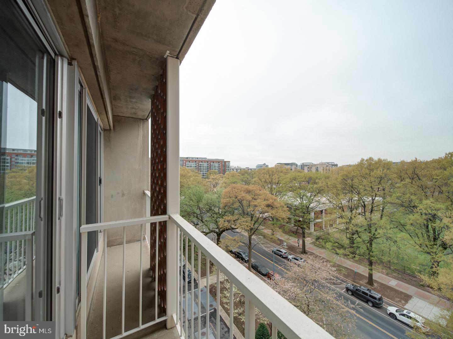 800 4th Street Southwest, Unit N703 Washington, DC 20024 - Photo 9 of 25 a view of a balcony with an outdoor space