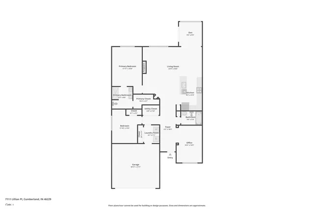 $269,900 | 7111 Lillian Place, Cumberland, IN 46229