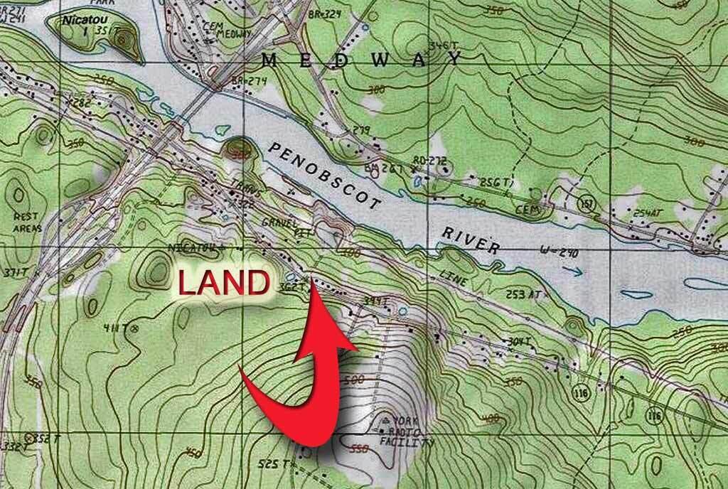 Lot-15 Pattagumpus Road Medway, ME 04460 - Photo 17 of 34 terrain-map-me-river-land