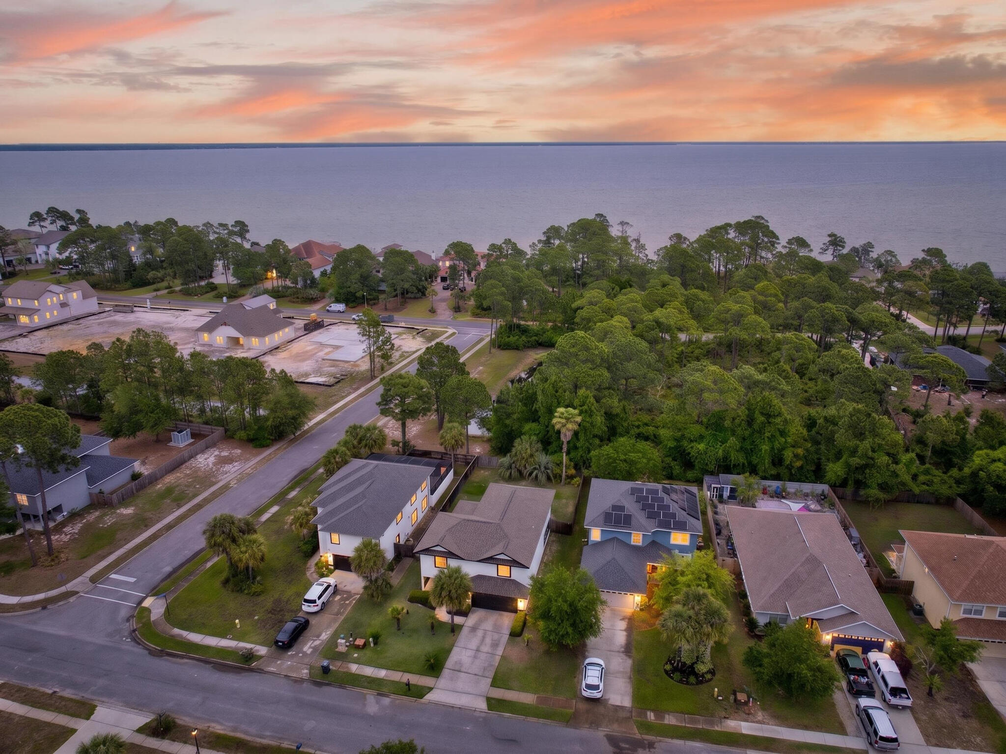 268 Loblolly Bay Drive Santa Rosa Beach, FL 32459 - Photo 63 of 73 an aerial view of a house with a garden