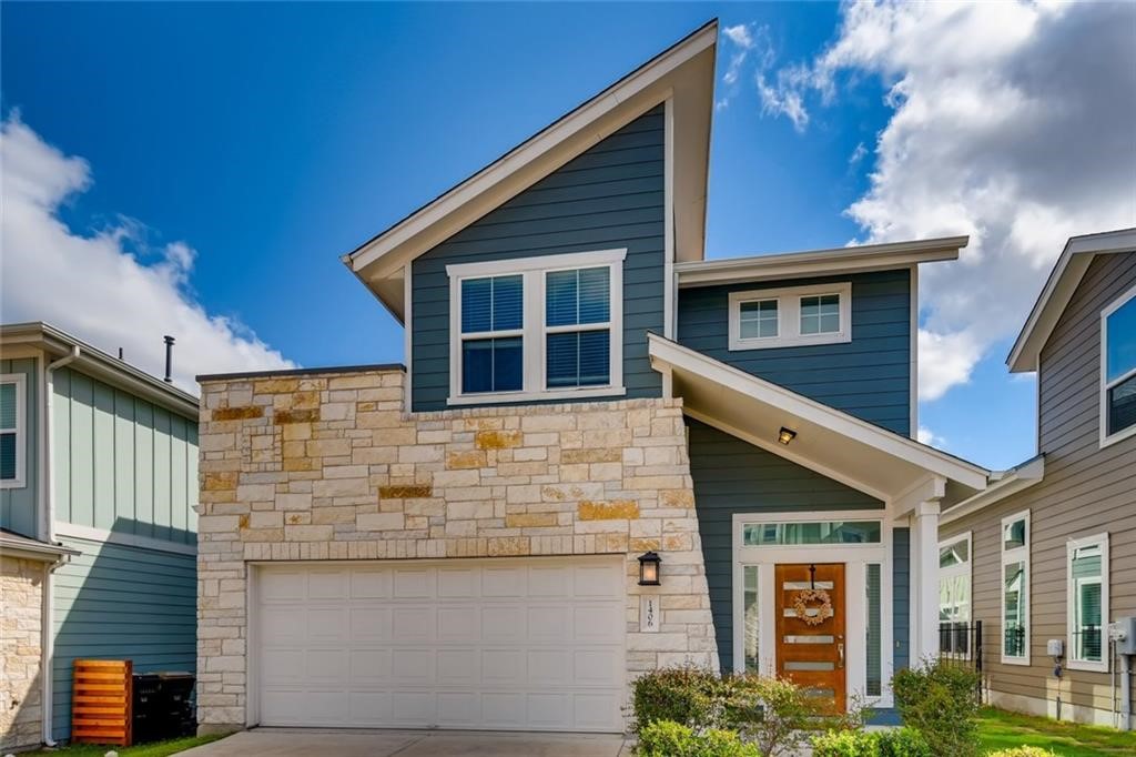 a brick building with a large windows