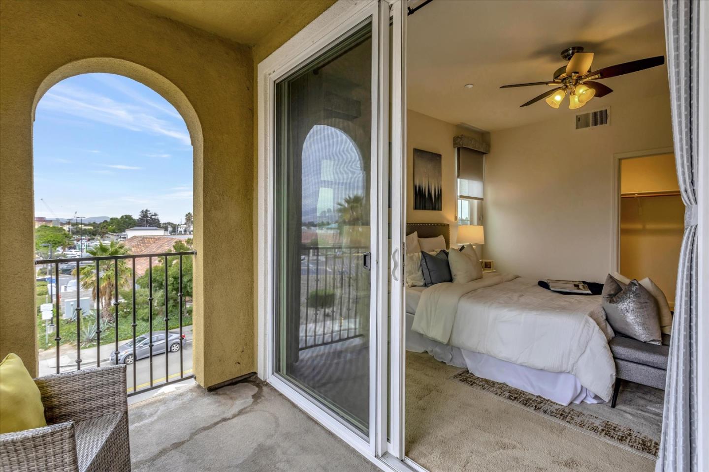 5814 Riley Way Newark, CA 94560 - Photo 35 of 46 a bedroom with a bed and glass door