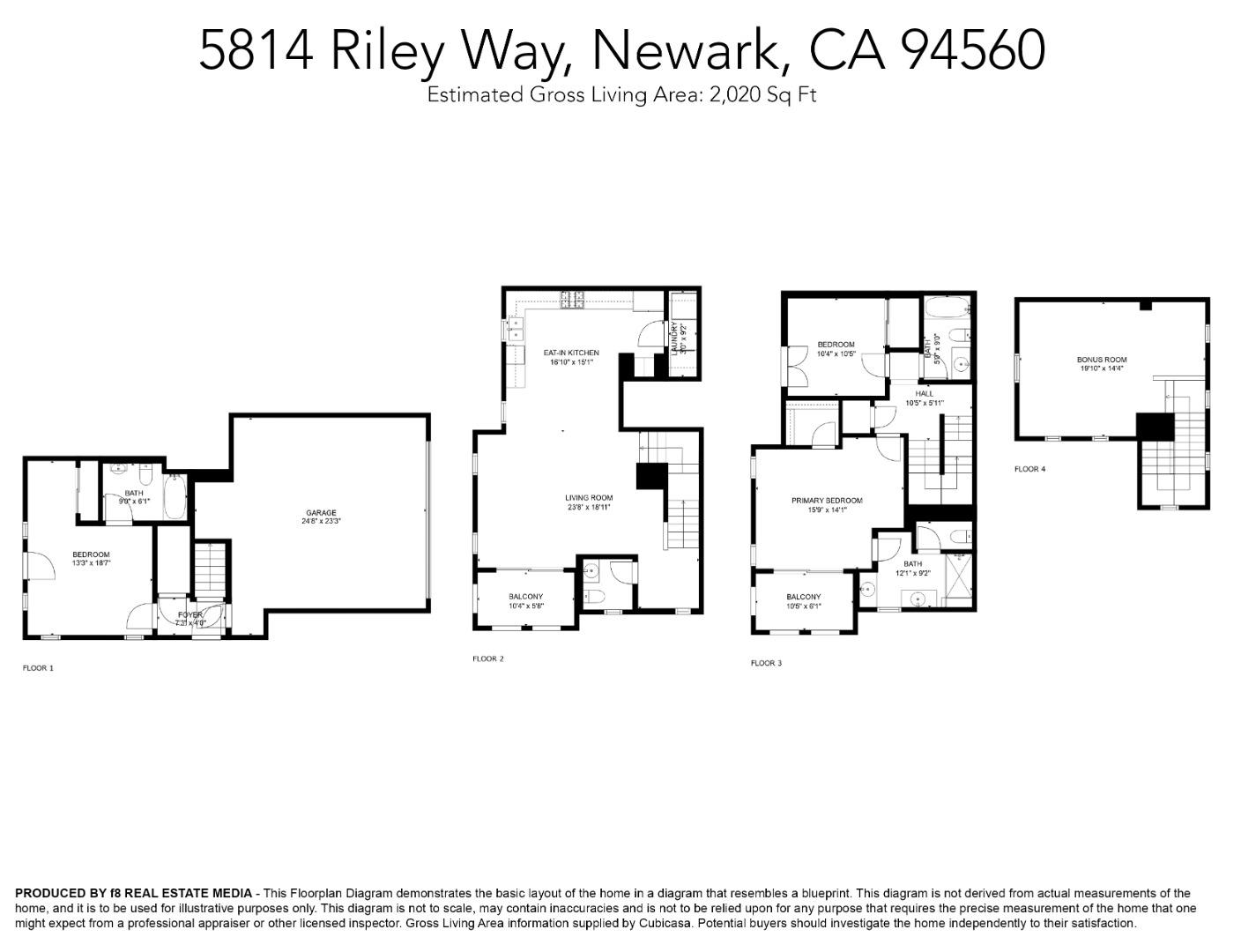 5814 Riley Way Newark, CA 94560 - Photo 46 of 46 a picture of a floor plan