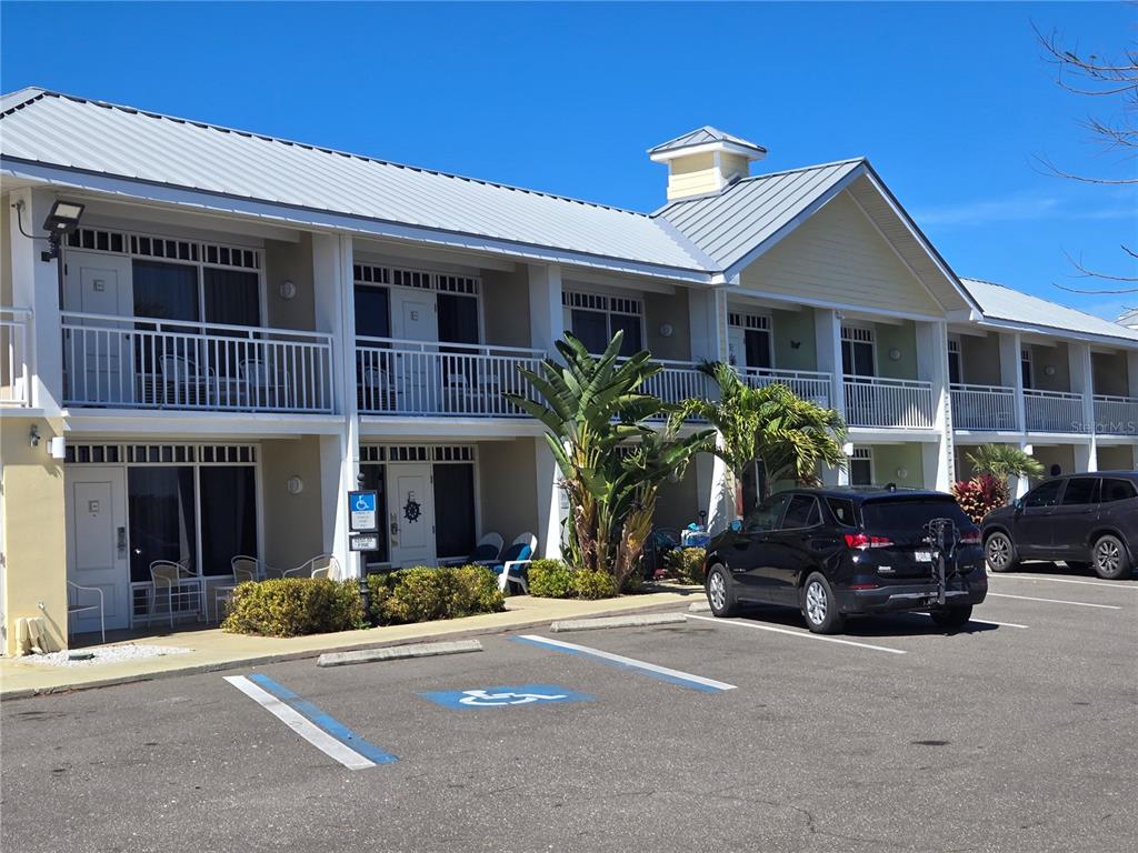 a car parked in front of a house
