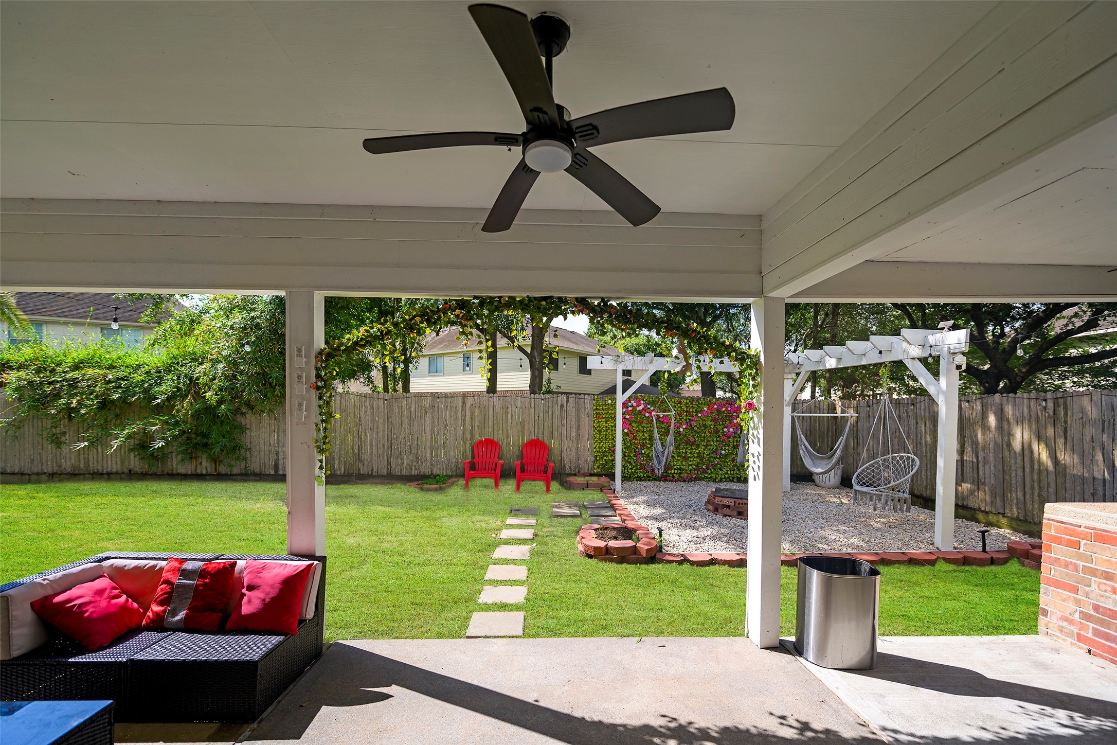 9211 Memorial Grove Drive Spring, TX 77379 - Photo 36 of 47 Patio cover with outdoor kitchen