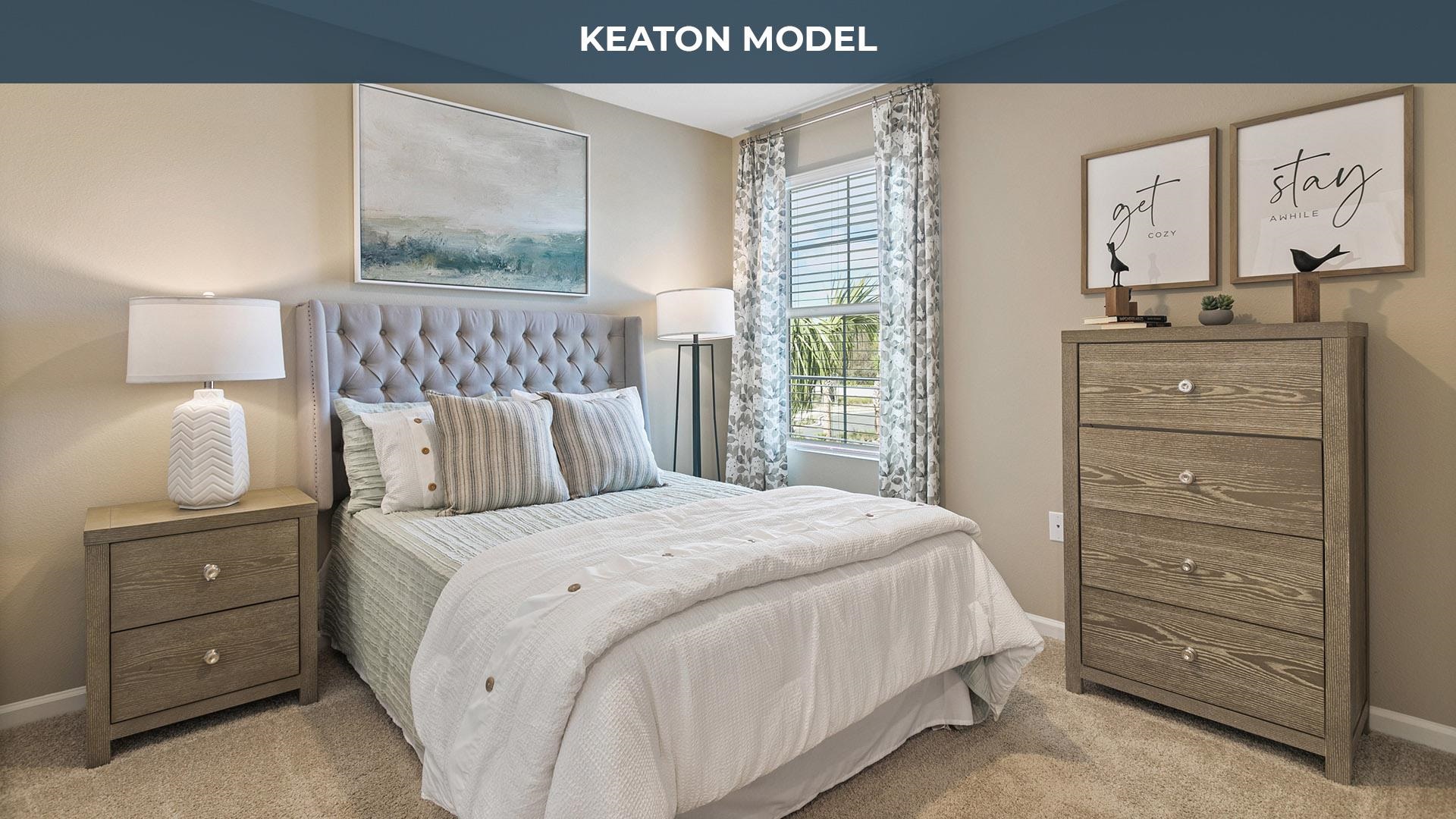 460 Redbud Road Palm Coast, FL 32137 - Photo 17 of 34 a bedroom with a bed and a night stand