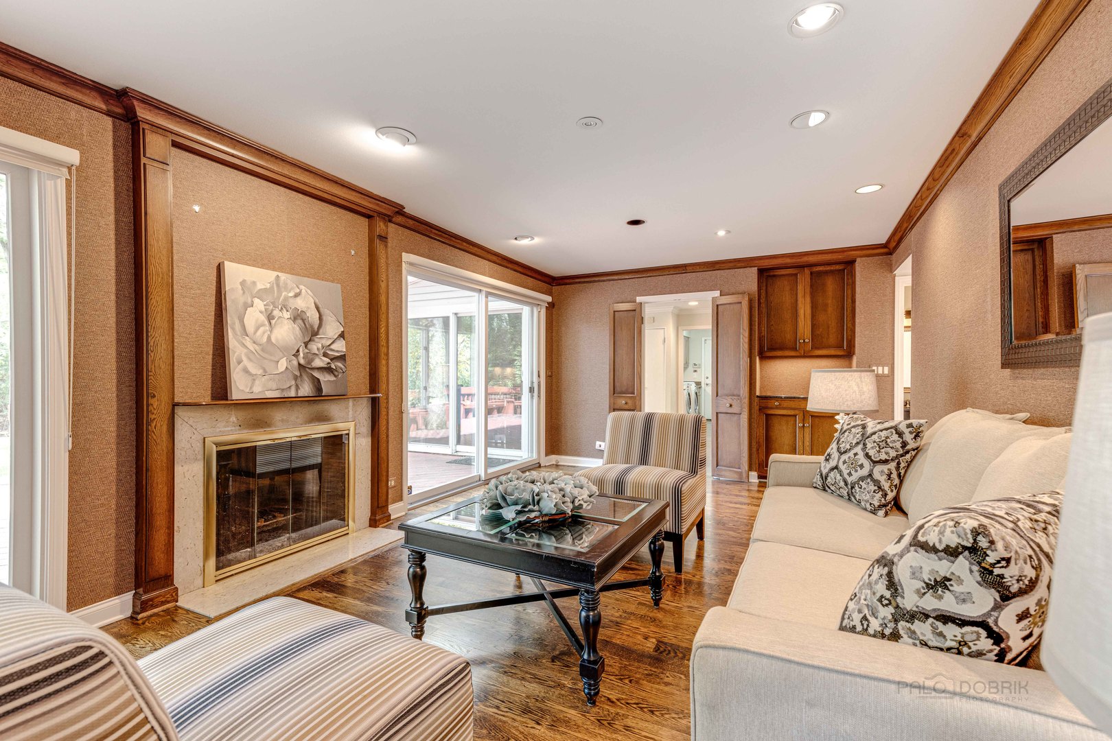 755 Smoke Tree Road Deerfield, IL 60015 - Photo 11 of 35 a living room with furniture fireplace and flat screen tv